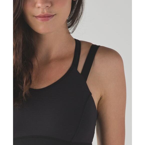 LULULEMON Women's Happy Strappy Tank Size 6 Black Stretch Yoga Lightweight - Picture 5 of 11